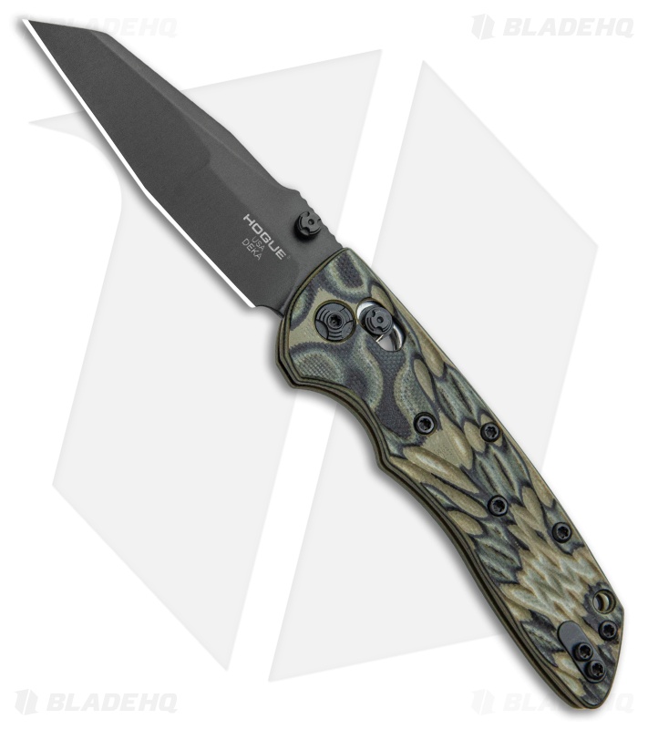 Hogue Deka Wharncliffe Knife | Green + Black 20CV | Blade HQ