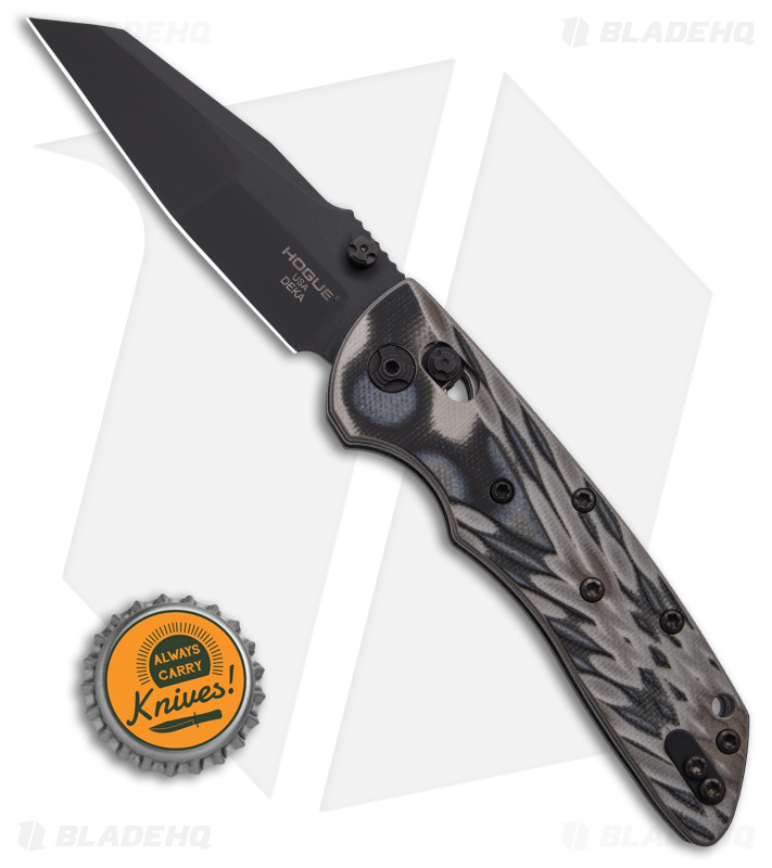 Hogue Knives Deka Wharncliffe Pocket Knife FDE G-Mascus (3.25" Black 20CV)