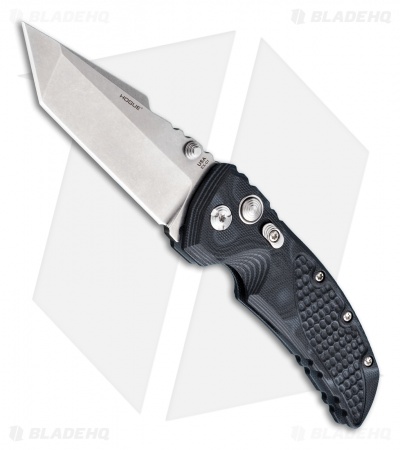 Hogue Knives EX01 Knife Black G10 Handle Tanto Blade (3.5" Tumble Plain)
