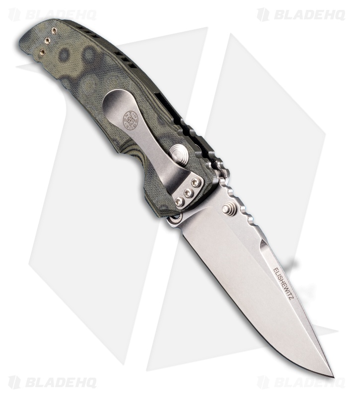 Hogue Knives EX01 Knife Green G-10 Drop Point Blade (3.5" Tumble)