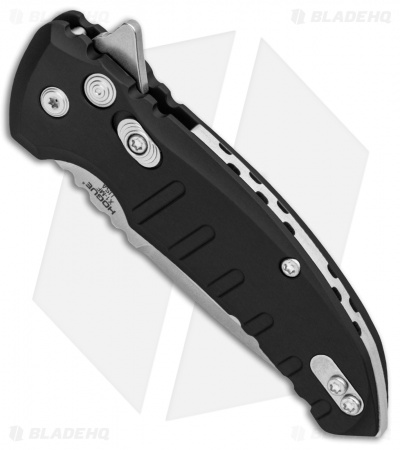 Hogue X1 Microflip Drop Point Flipper Knife Matte Black (2.6" Stonewash) 24172