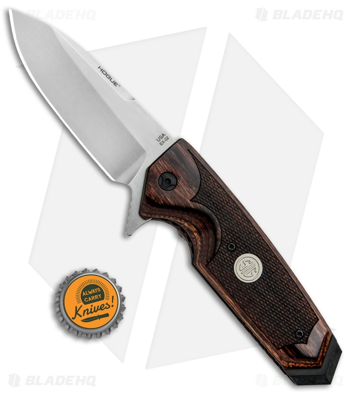 Hogue Sig Sauer EX-02 | Spear Point Flipper Knife | Walnut