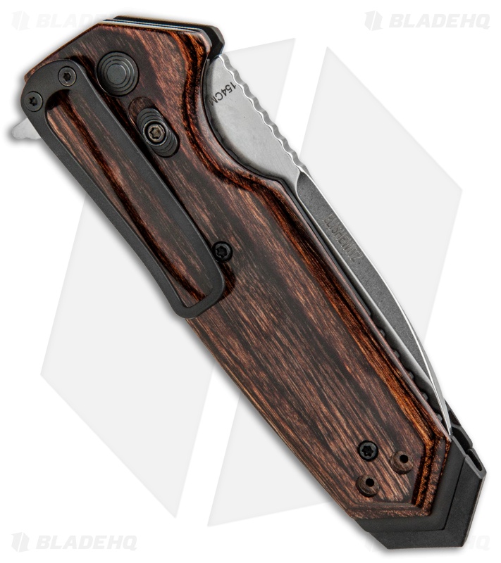Hogue Sig Sauer EX-02 | Spear Point Flipper Knife | Walnut