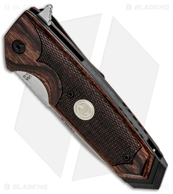 Hogue Sig Sauer EX-02 | Spear Point Flipper Knife | Walnut