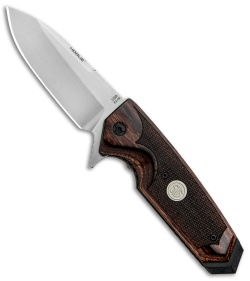 Hogue Sig Sauer EX-02 Spear Point Flipper Knife Reinforced Walnut (3.75" SPB)