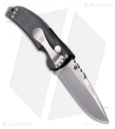 Hogue Knives EX03 Knife Drop Point Black (3.5" Tumble Plain) 34370