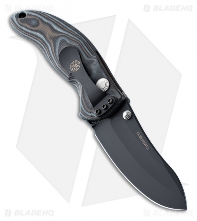 Hogue Knives EX04 Upswept Knife Black/Gray GMascus (3.5" Plain) 34479