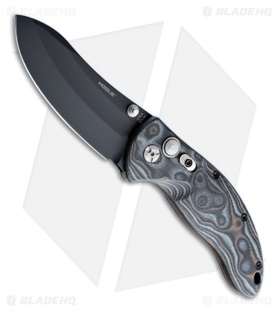 Hogue Knives EX04 Upswept Knife Black/Gray G-Mascus (4" Plain) 34459