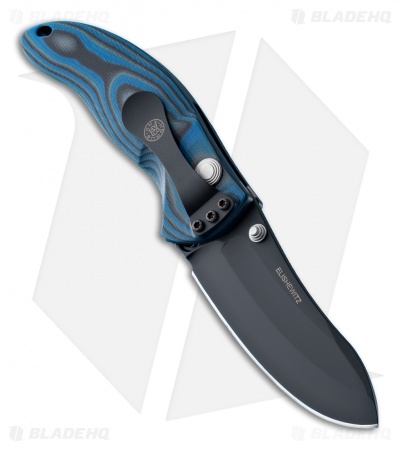 Hogue Knives EX04 Upswept Knife Blue Lava G-Mascus (4" Black) 34453