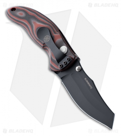 Hogue Knives EX04 Wharncliffe Knife Red Lava G-Mascus (4" Plain) 34442