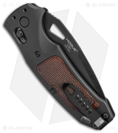 Hogue Sig K320 Classic AXG Drop Point Knife Black Aluminum + Walnut (3.5" Black)