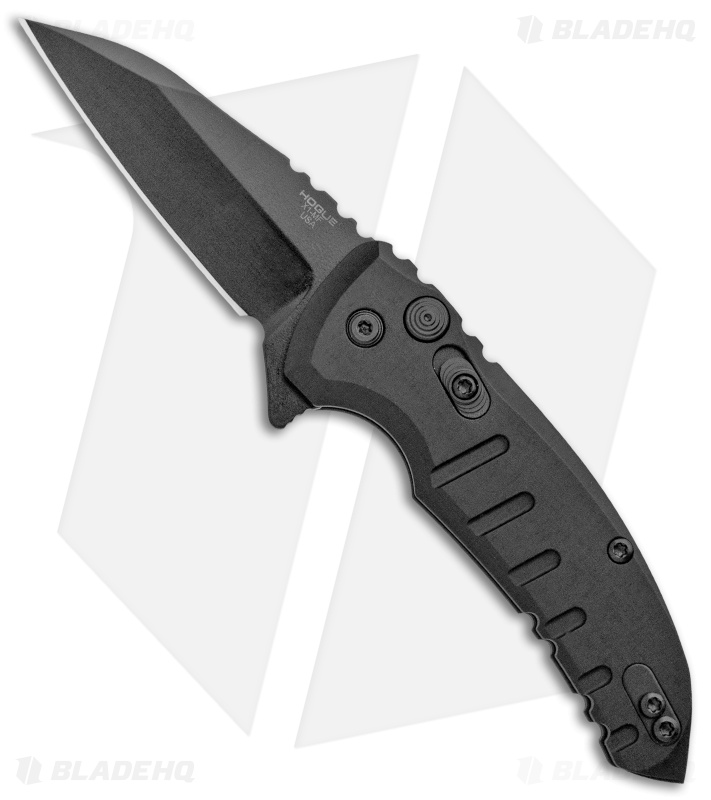Hogue X1 Microflip Wharncliffe  Flipper Knife Matte Black (2.6" Black) 24166