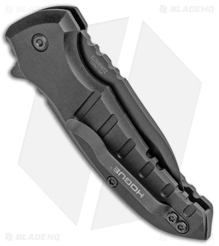 Hogue X1 Microflip Wharncliffe  Flipper Knife Matte Black (2.6" Black) 24166