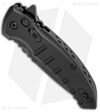 Hogue X1 Microflip Drop Point Flipper Knife Matte Black (2.75" Black) 24176