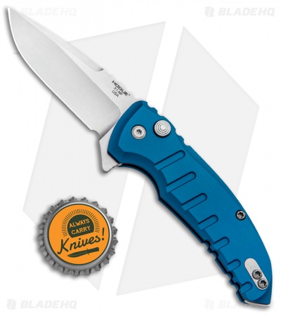Hogue X1 Microflip Flipper Knife Matte Blue Aluminum (2.6" Stonewash) 24178
