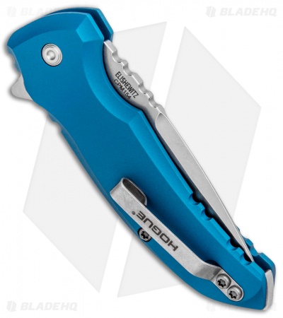 Hogue X1 Microflip Flipper Knife Matte Blue Aluminum (2.6" Stonewash) 24178
