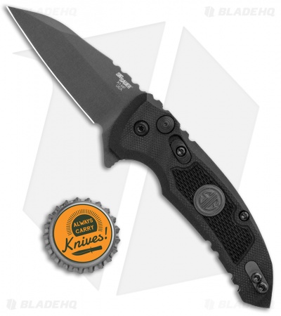 Hogue X1 Microflip Wharncliffe Flipper Knife Black Sig Medallion (2.6" Gray) 