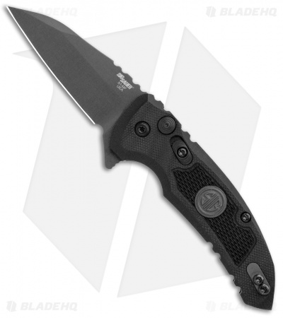 Hogue X1 Microflip Wharncliffe Flipper Knife Black Sig Medallion (2.6" Gray) 