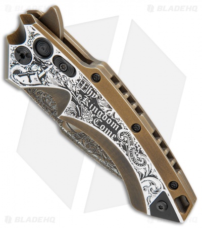 Hogue Knives/Outlaw Ordnance/Manspot X5  Flipper Knife (3.5" Bronze) Exclusive