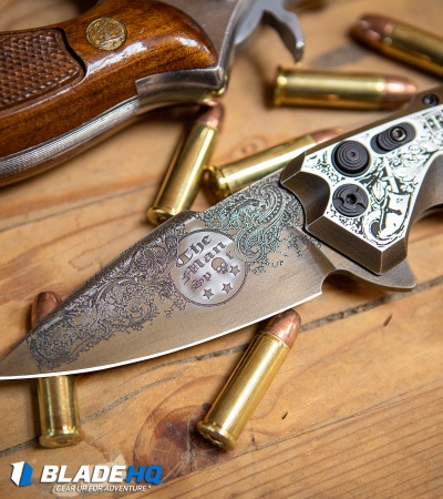 Hogue Knives/Outlaw Ordnance/Manspot X5  Flipper Knife (3.5" Bronze) Exclusive