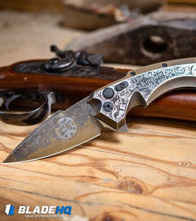 Hogue Knives/Outlaw Ordnance/Manspot X5  Flipper Knife (3.5" Bronze) Exclusive