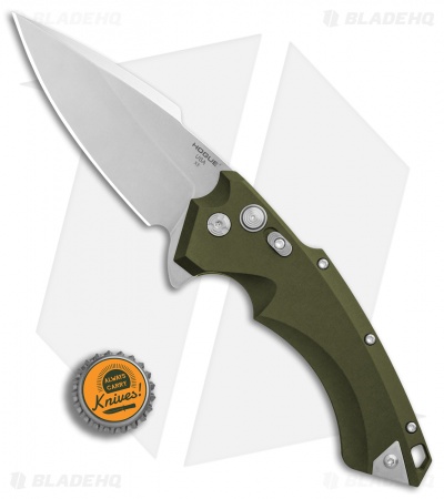 Hogue Knives X5 Spear Point Flipper Knife OD Green (4" Stonewash) 34551
