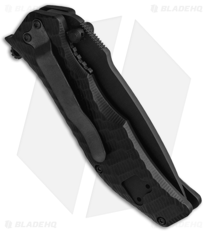 HTM Darrel Ralph Gun Hammer Torpedo Manual Flipper Knife (3.5" Black)