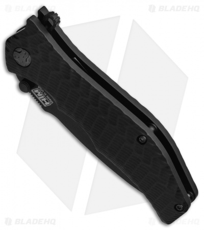 HTM Darrel Ralph Gun Hammer Torpedo Manual Flipper Knife (3.5" Black)