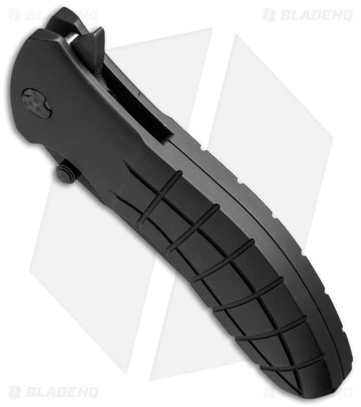 HTM Kirby Lambert Snap Clip Point Spring Assisted Knife Black (3.5" Black)