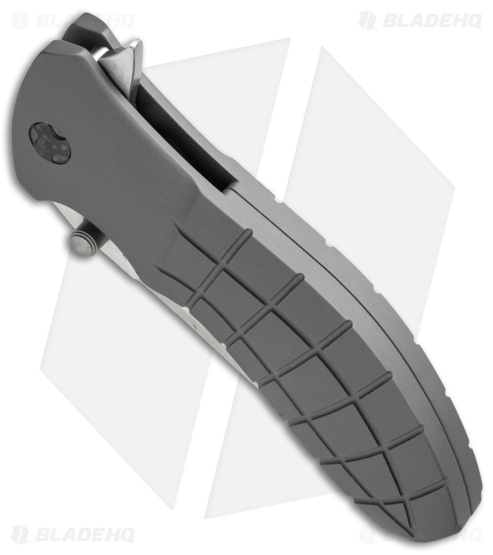 HTM Kirby Lambert Snap Tanto Spring Assisted Knife Gray (3.5" Satin)