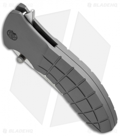 HTM Kirby Lambert Snap Tanto Spring Assisted Knife Gray (3.5" Satin)