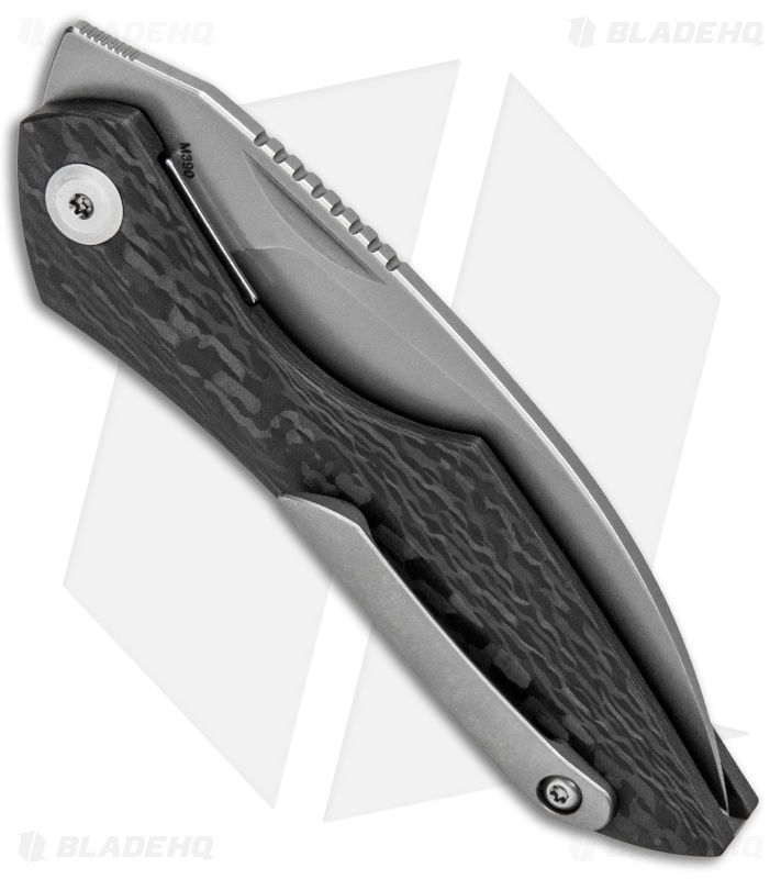 Isham Bladeworks Abstruse Front Flipper Knife Carbon Fiber (2.8" Satin)