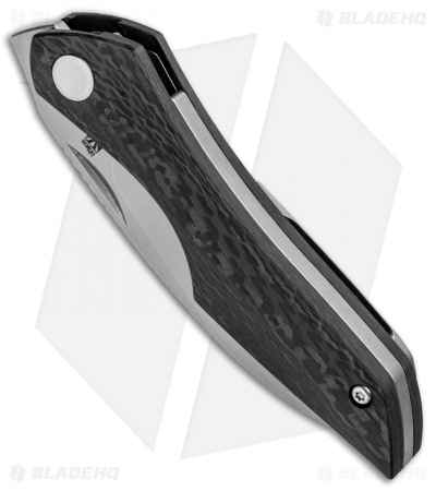 Isham Bladeworks Abstruse Front Flipper Knife Carbon Fiber (2.8" Satin)