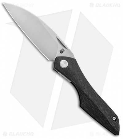 Isham Bladeworks Abstruse Front Flipper Knife Carbon Fiber (2.8" Satin)
