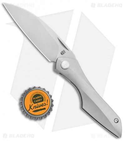Isham Bladeworks Abstruse Front Flipper Knife Titanium (2.8" Satin)