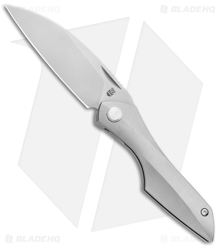 Isham Bladeworks Abstruse Front Flipper Knife Titanium (2.8" Satin)