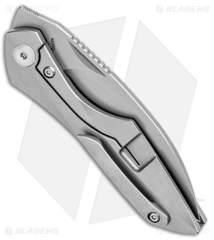 Isham Bladeworks Abstruse Front Flipper Knife Titanium (2.8" Satin)