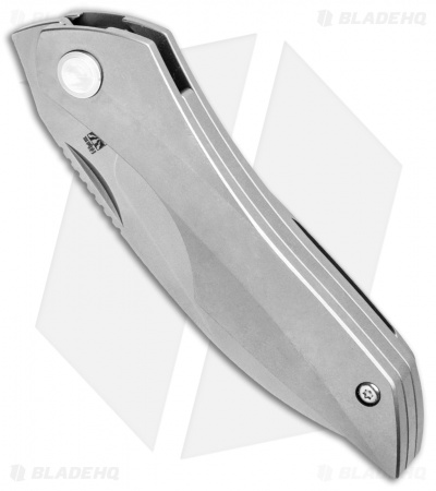 Isham Bladeworks Abstruse Front Flipper Knife Titanium (2.8" Satin)