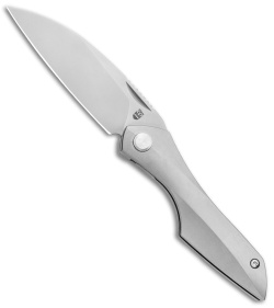 Isham Bladeworks Abstruse Front Flipper Knife Titanium (2.8" Satin)