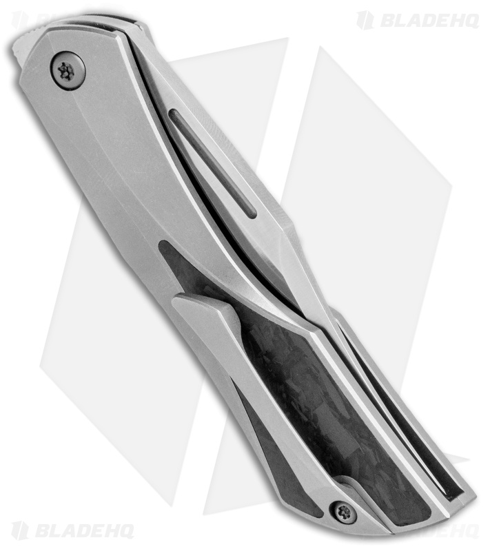 Isham Bladeworks Blackstar Slip Joint Knife Titanium/CF (2.5" Satin)