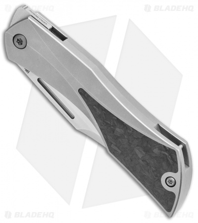 Isham Bladeworks Blackstar Slip Joint Knife Titanium/CF (2.5" Satin)