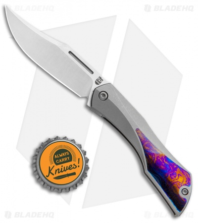 Isham Bladeworks Blackstar Slip Joint Knife Timascus (2.5" Satin)