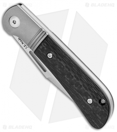 J.E. Made Lanny' Clip Slip Joint Knife Carbon Fiber/Ti (3.08" Hand Ground) 