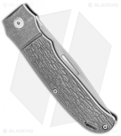 J.E. Made New York Special Slip Joint Knife Jigged Ti Bolster (3.3" Stonewash)
