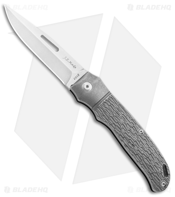 J.E. Made New York Special Slip Joint Knife Jigged Ti Bolster w/ Clip (3.3" SW)