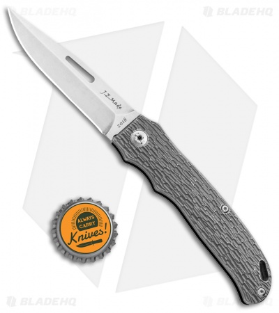 J.E. Made New York Special Slip Joint Knife Jigged Ti (3.3" Stonewash)