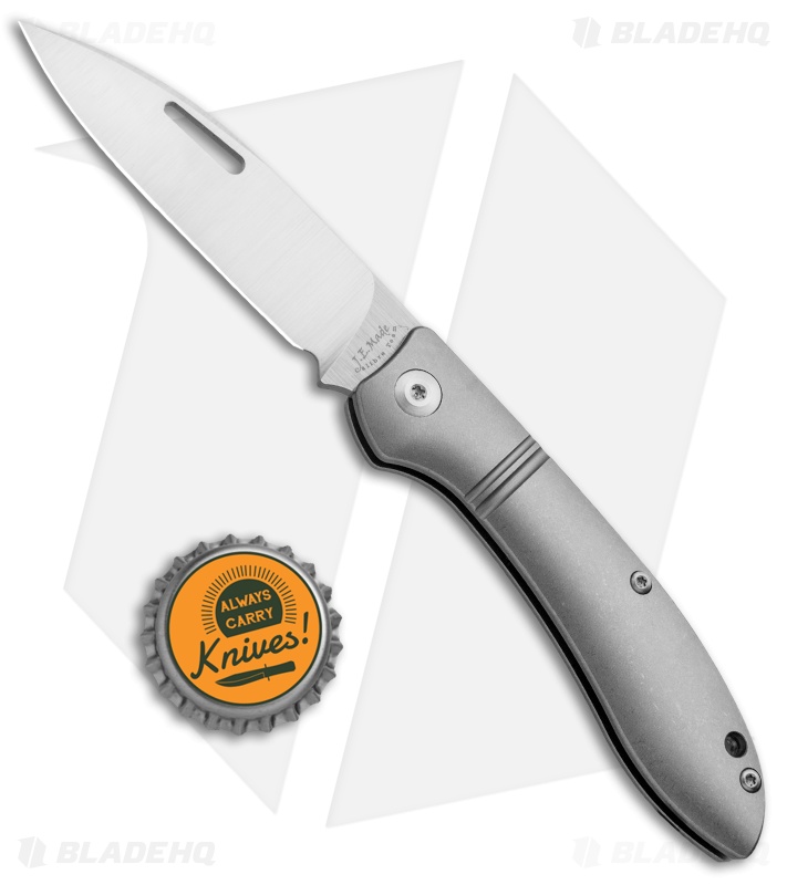 J.E. Made Phoenix - Slip Joint Folding Knife | Smooth Ti | Blade HQ