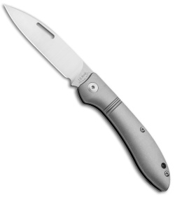 J.E. Made Phoenix Slip Joint Knife Smooth Ti (3.19" Hand Ground Satin)