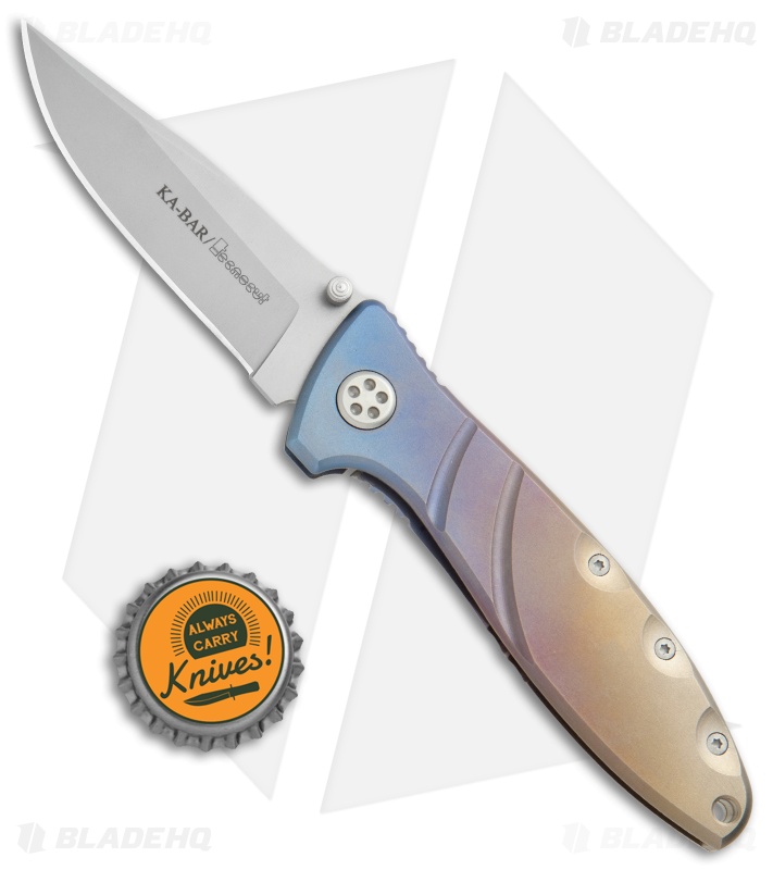 Ka-Bar Technocut Frame Lock Knife Spectrum Titanium (3" Bead Blast)