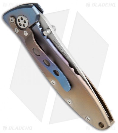 Ka-Bar Technocut Frame Lock Knife Spectrum Titanium (3" Bead Blast)